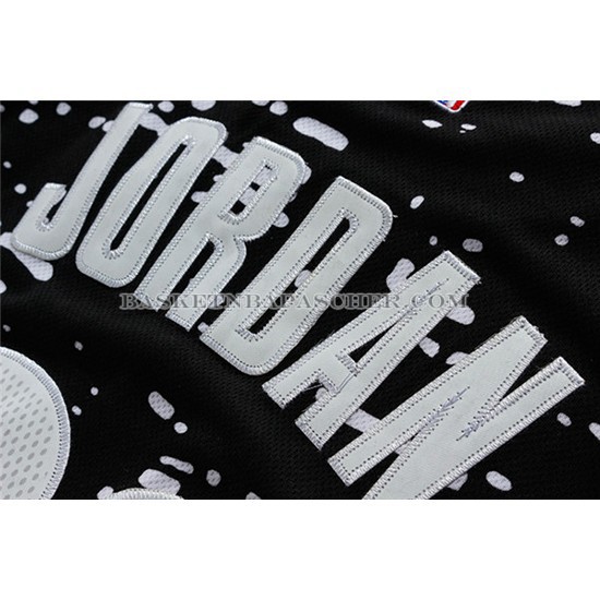 Maillot Lumieres de la ville Chicago Bulls Jordan Noir